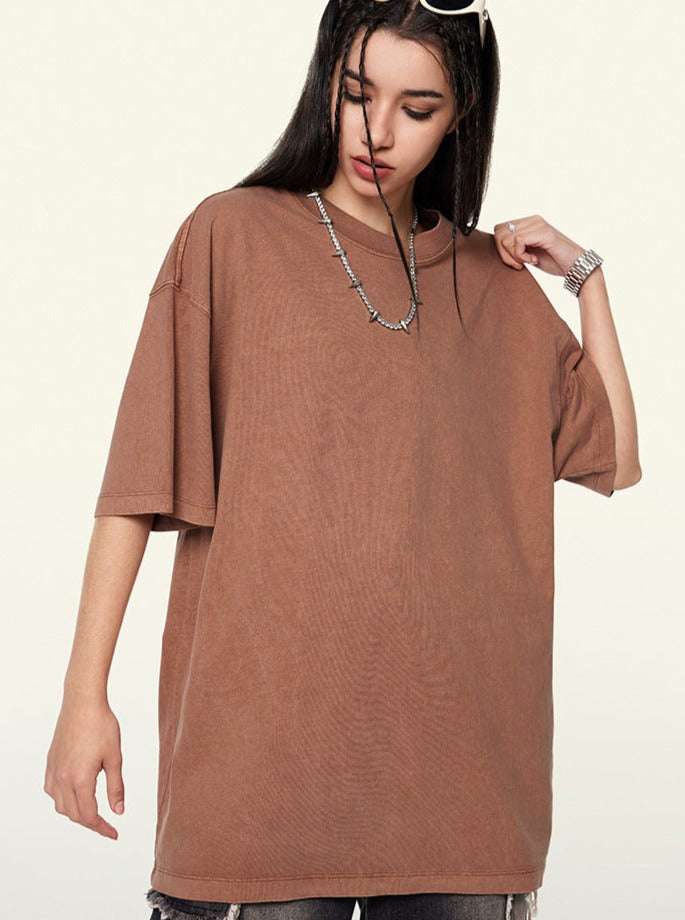 Trendy Vintage Short-Sleeved Loose T-Shirt