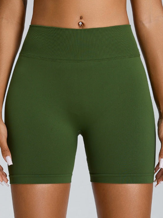 Mint Green Seamless High-Waisted Butt-Lifting Sports Short