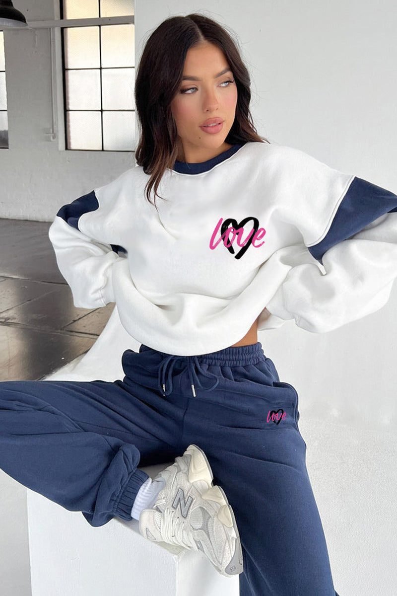 Women's "Love" Graphic Sweatshirt and Joggers Set