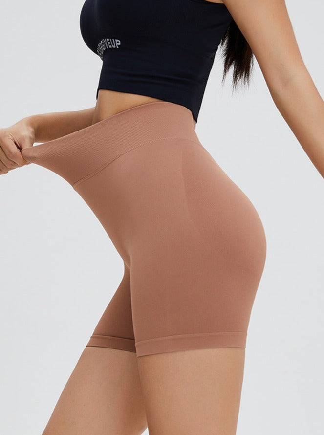 Seamless High-Waisted Butt-Lifting Sports Short