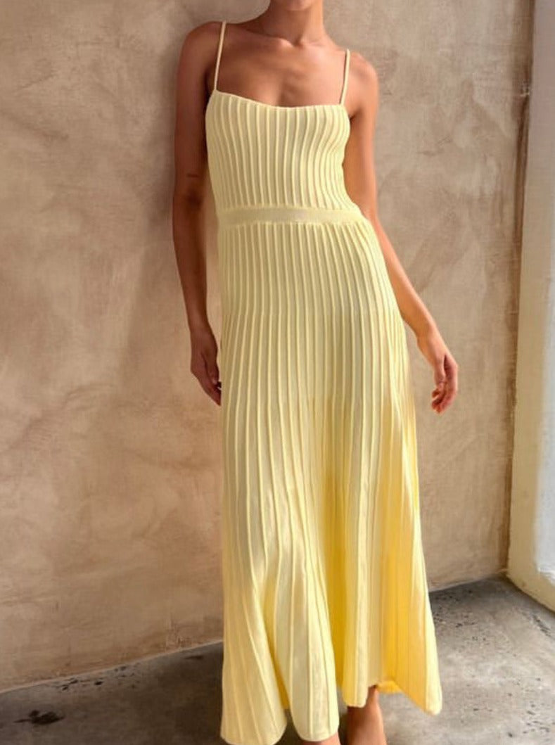 Casual Pleated Long Summer Dress