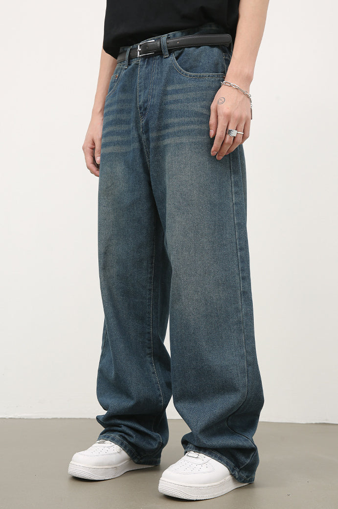 Vintage-Jeans mit weitem Bein für Herren